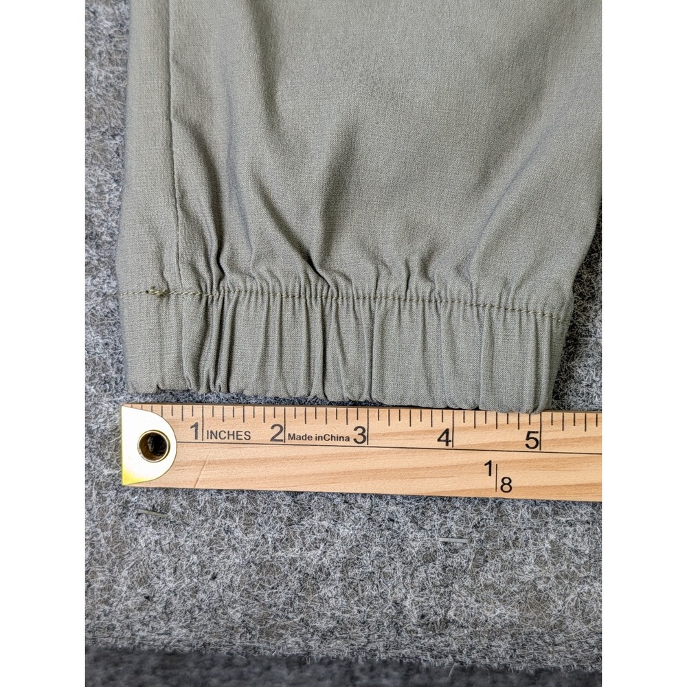 Bevy Flog Jogger Pants Elastic Waist Pockets Ankle Womens Sz30 Greenish Gray EUC - Picture 13 of 14